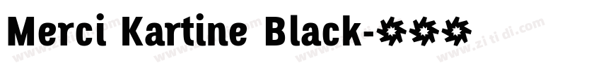 Merci Kartine Black字体转换 Merci Kartine Black字体转换